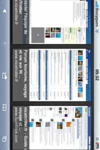 Affichage horizontal de Google Instant Preview sur iPhone